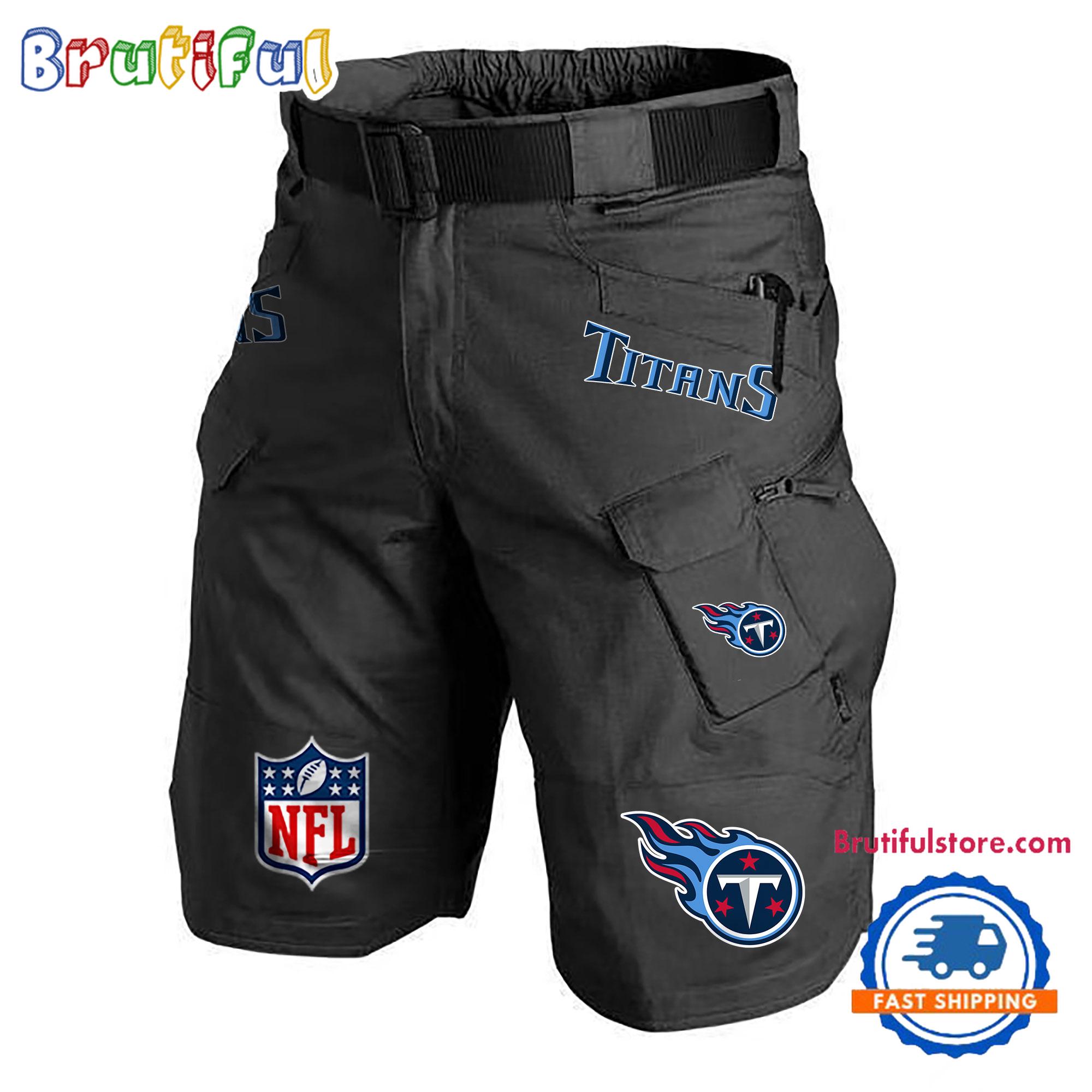 NFL Tennessee Titans Football Team Military Tactical Shorts