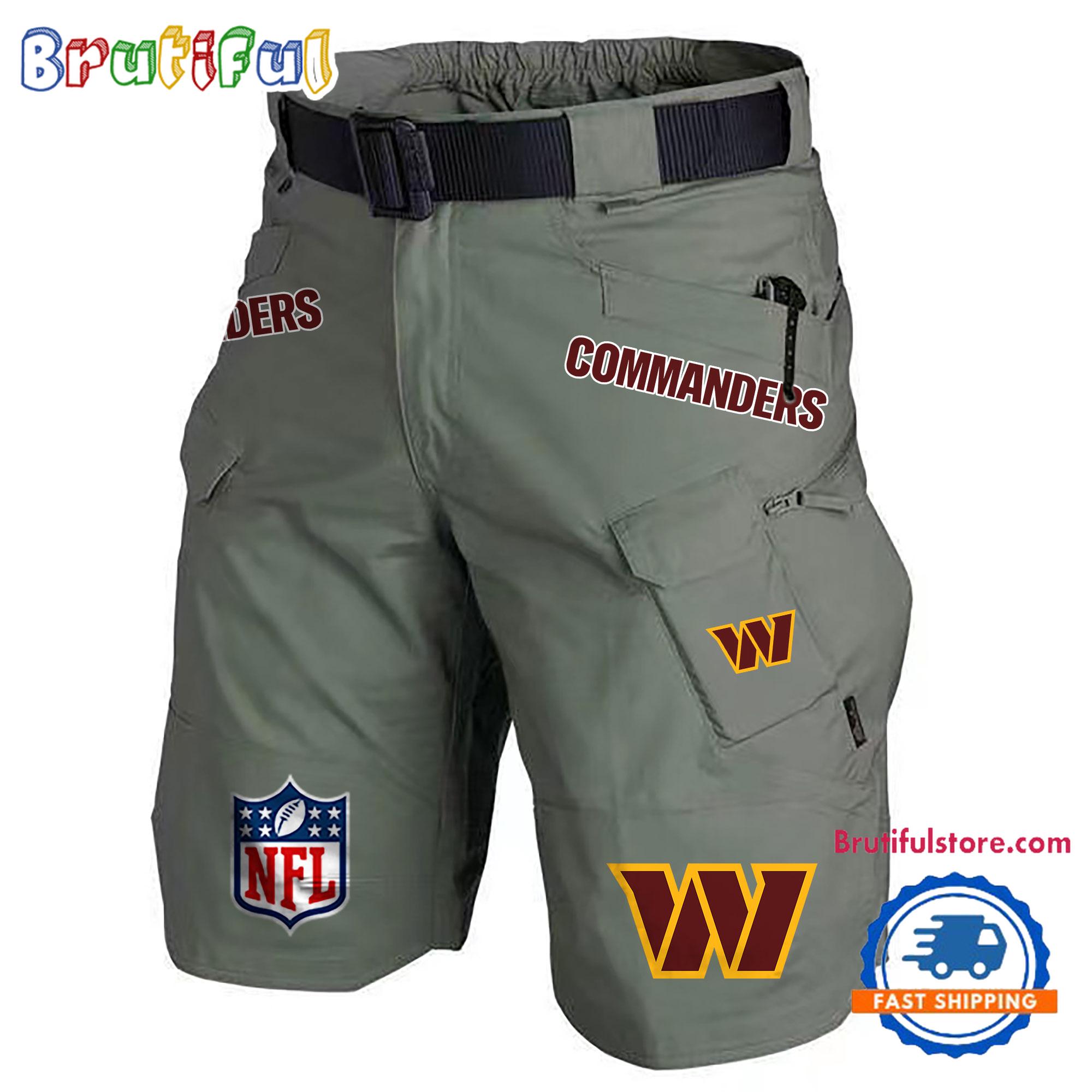 NFL Washington Commanders Football Team Military Tactical Shorts