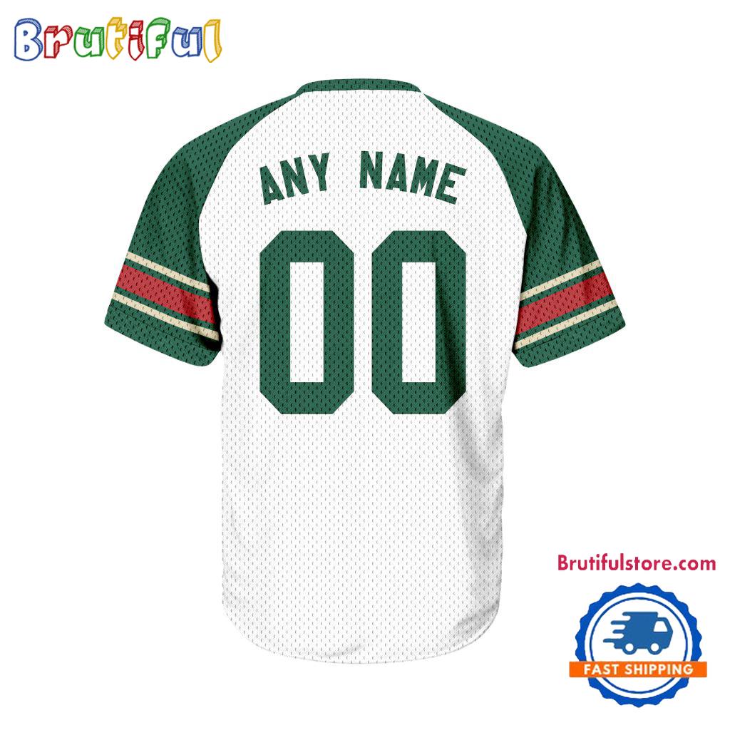 NHL Minnesota Wild Hockey Team Design V-neck Mesh Short Sleeve Jersey