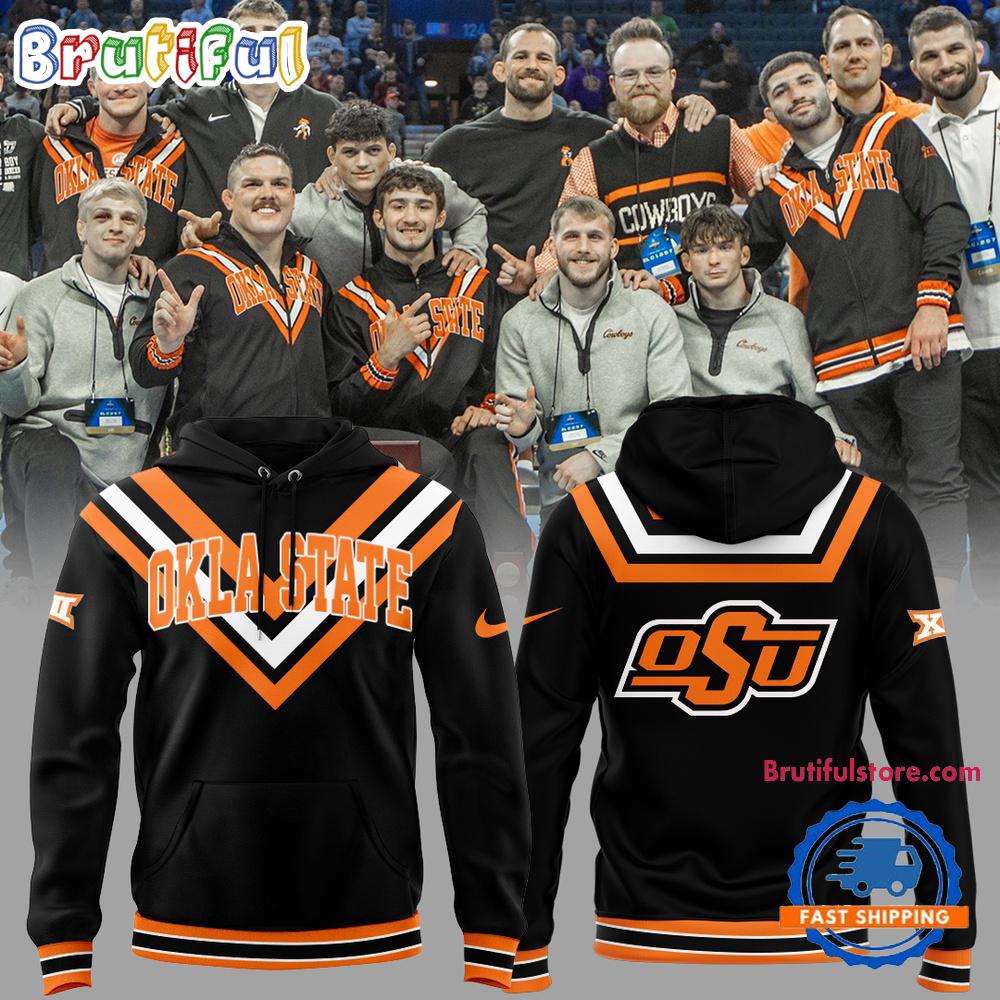 Oklahoma State Cowboys Wrestling Black Hoodie