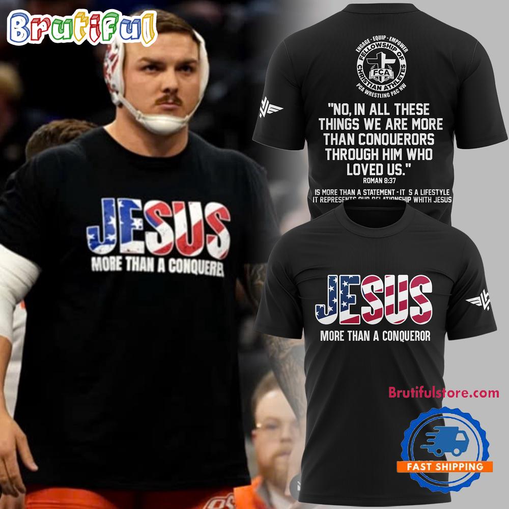 OSU Cowboy Wrestling Wyatt Hendrickson Jesus T Shirt