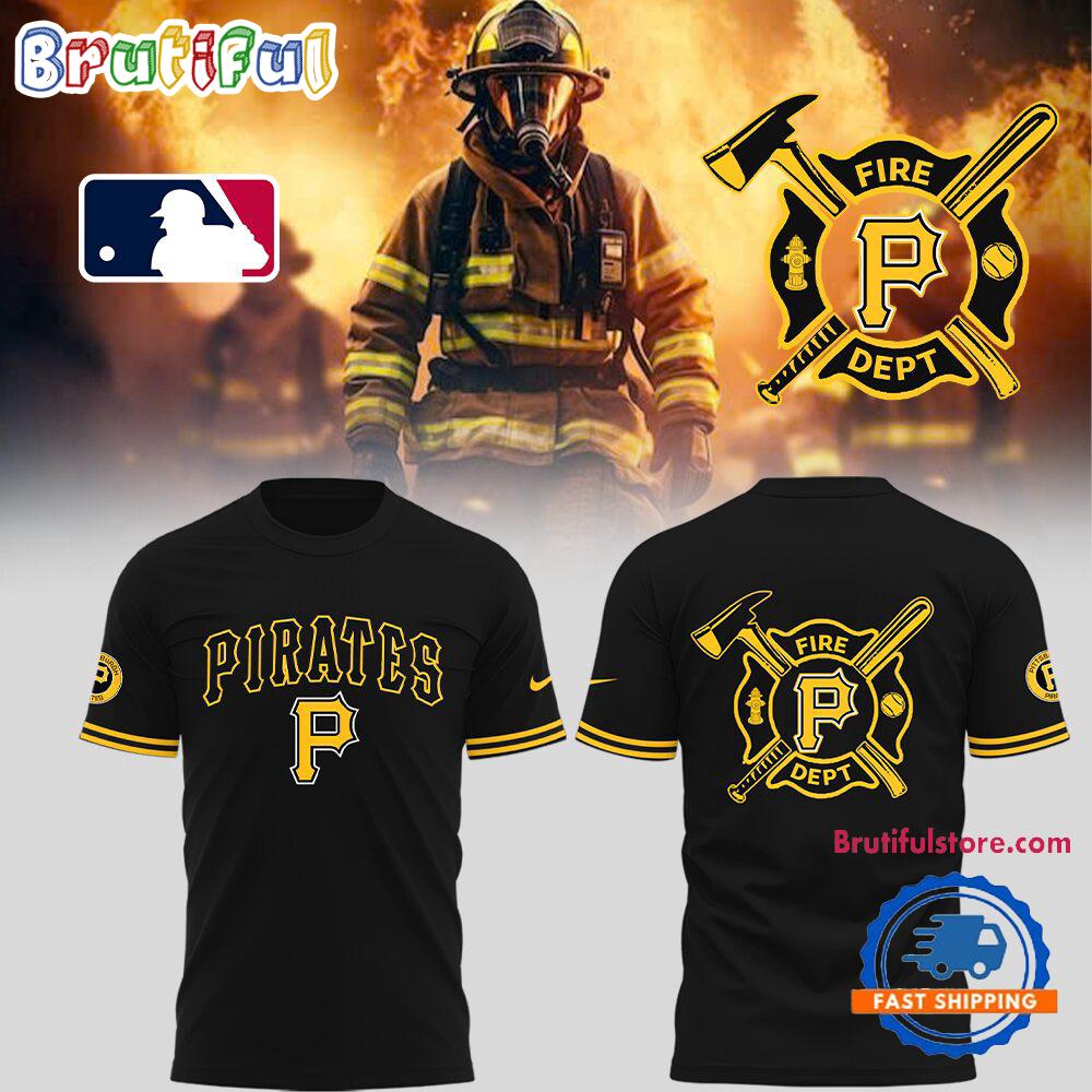 Pittsburgh Pirates x Firefighter Appreciation Night 2025 T Shirt