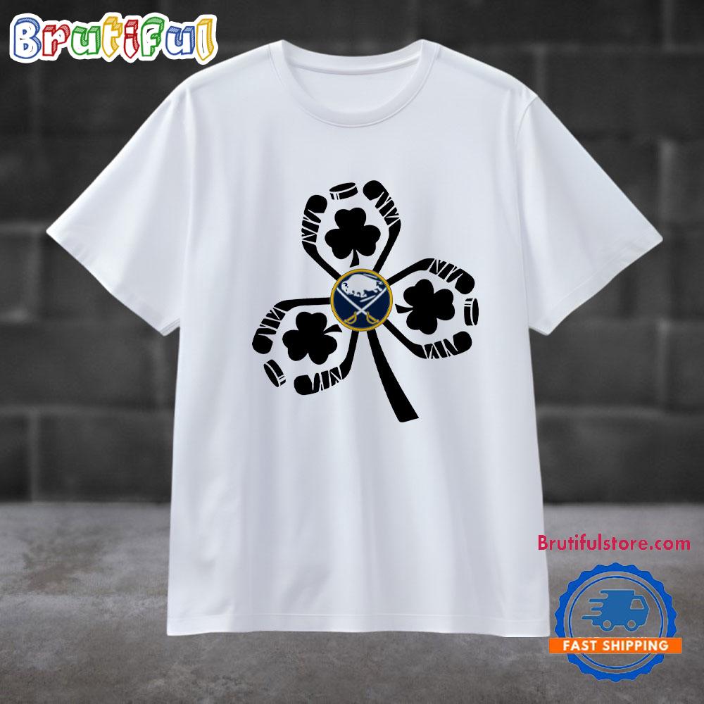 Shamrock Hockey St Patricks Day Buffalo Sabres Sporty 2025 T Shirt