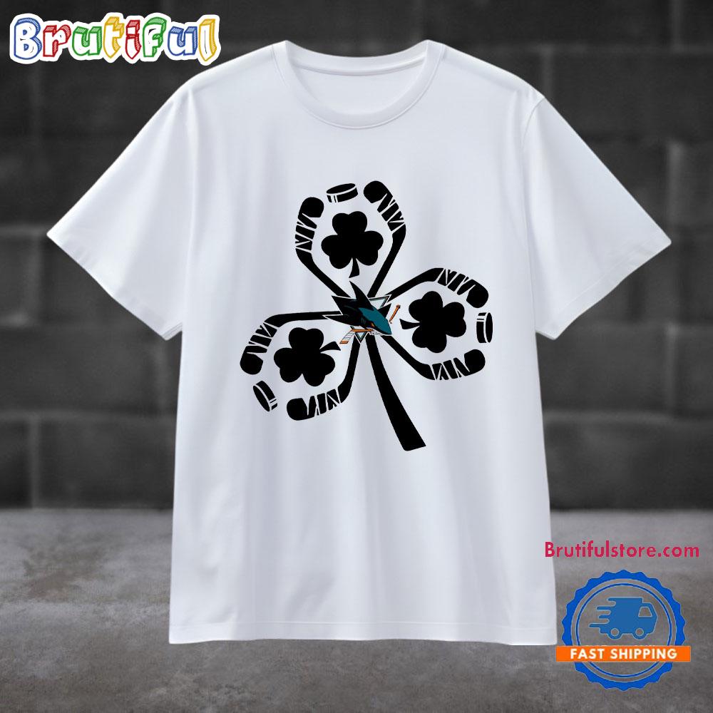 Shamrock Hockey St Patricks Day San Jose Sharks Sporty 2025 T Shirt