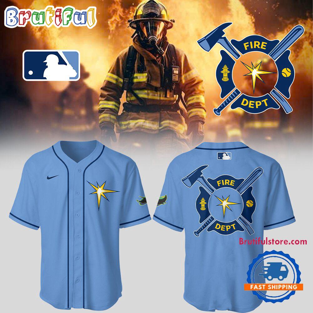 Tampa Bay Rays x Firefighter Appreciation Night 3D Print Jersey Shirt
