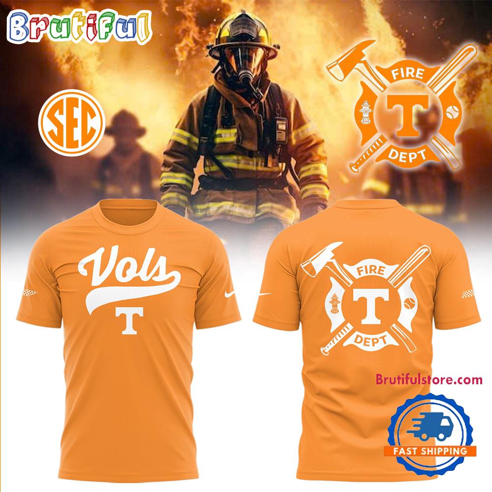 Tennessee Volunteers Baseball x Firefighter Appreciation Night 3D All Over Print T Shirt