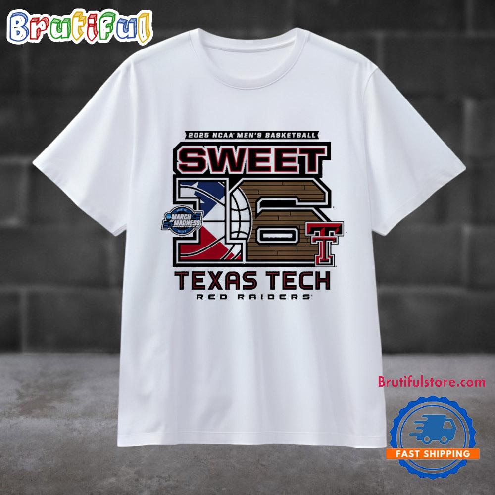 Texas Tech Red Raiders 2025 Ncaa Men’s Basketball Sweet 16 Above the Rim T Shirt