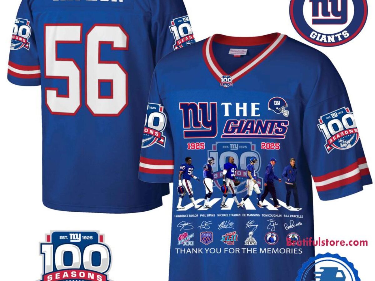 The New York Giants 100th Anniversary 1925-2025 Football Jersey