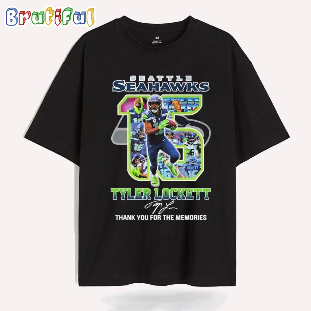 Tyler Lockett 15 Seattle Seahawks Thank You For The Memories T Shirt