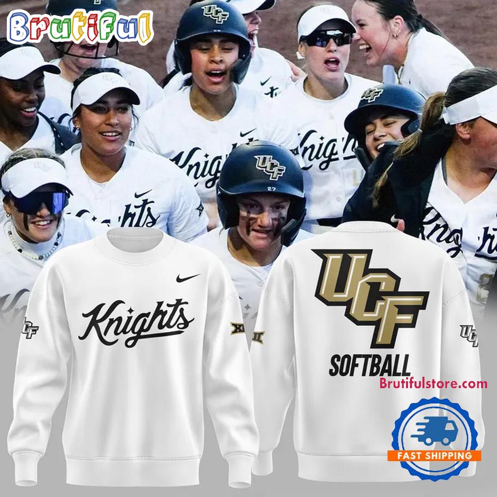 UCF Knights Softball 2025 New Design White Sweatshirt