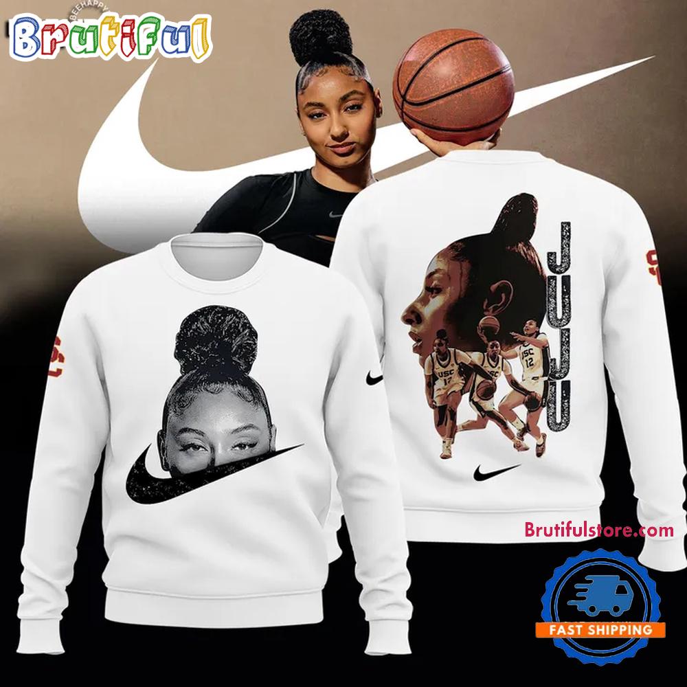 USC Trojans Women's Basketball JuJu Watkins 3D Print White Sweatshirt