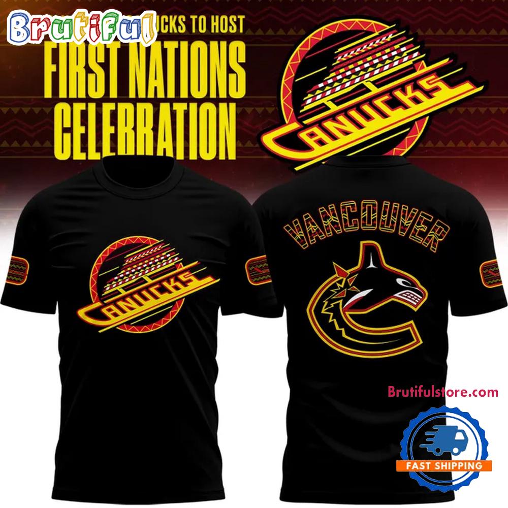 Vancouver Canucks First Nations Celebration T Shirt
