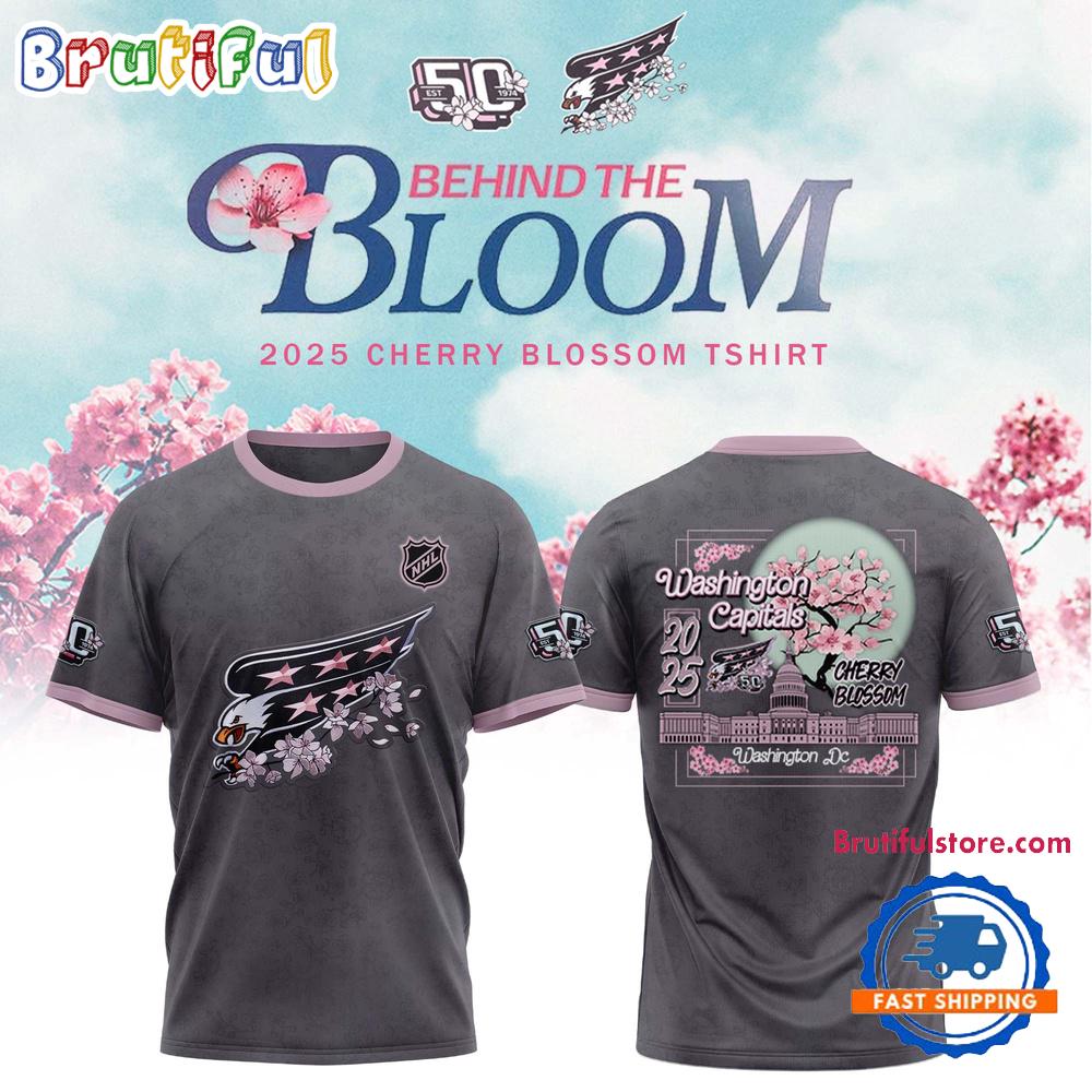 Washington Capitals 50th Anniversary Cherry Blossom T Shirt
