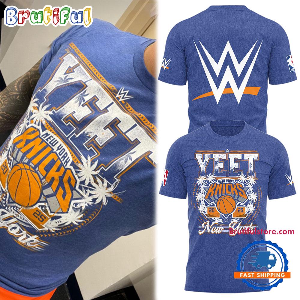 Y.E.E.T x New York Knicks 3D All Over Print 2025 T-Shirt