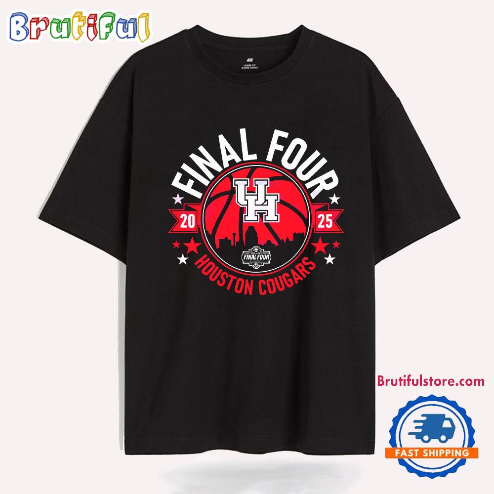 2025 Final Four Houston Cougars Basketball T-Shirts