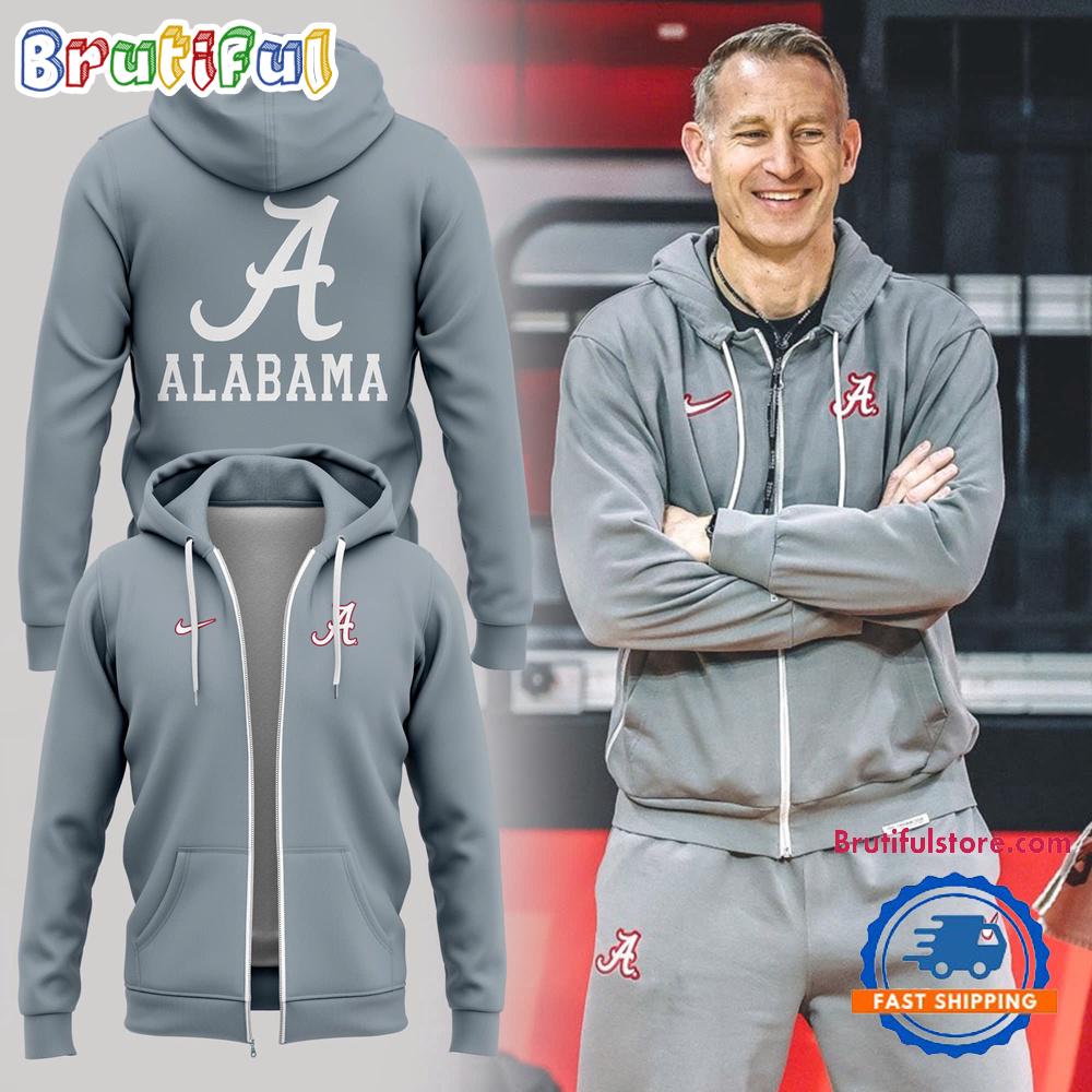 Alabama Crimson Tide Special New Coach Nate Oats Zip Hoodie