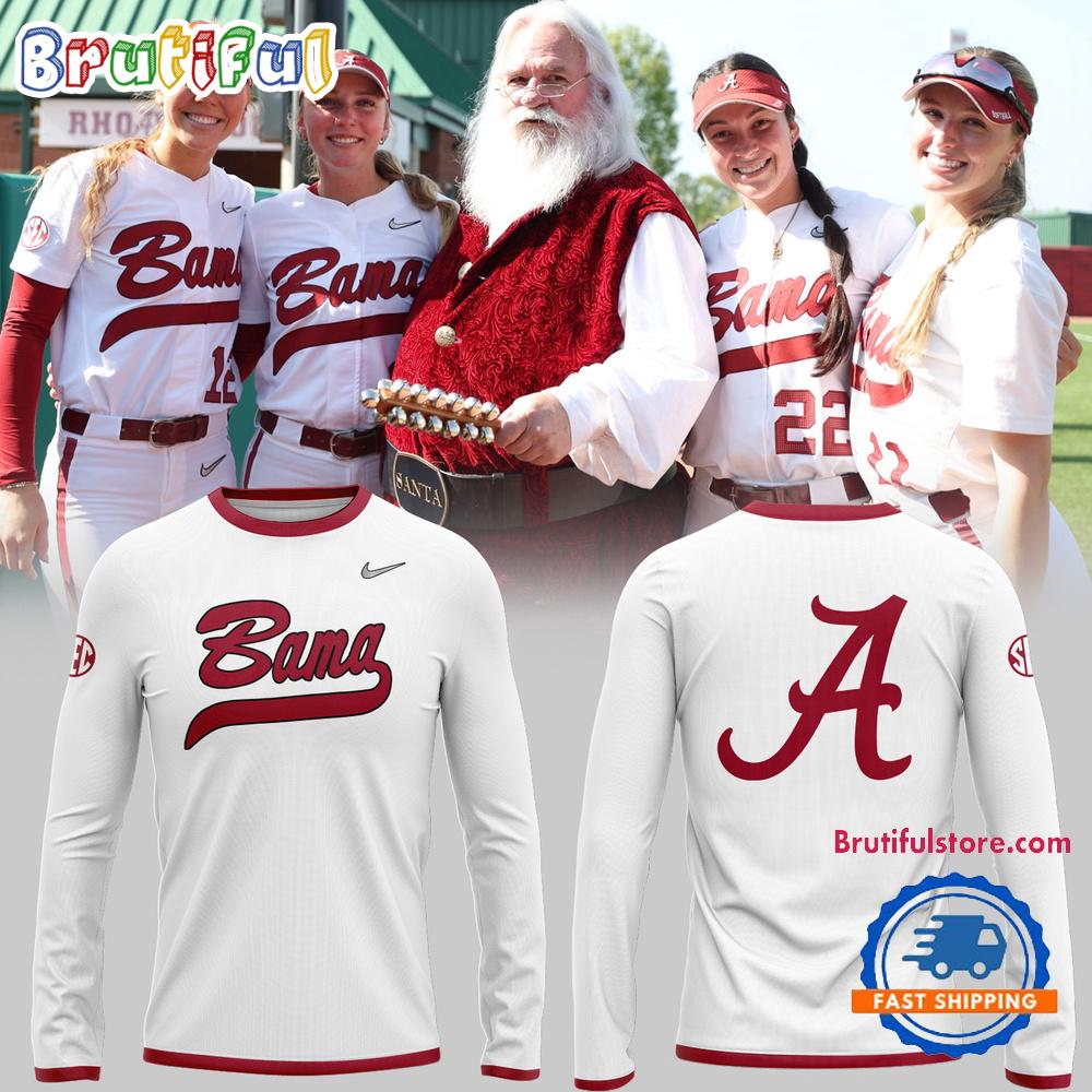 Alabama Crimson Tide Special New Uniform White 2025 Long Sleeve Shirt
