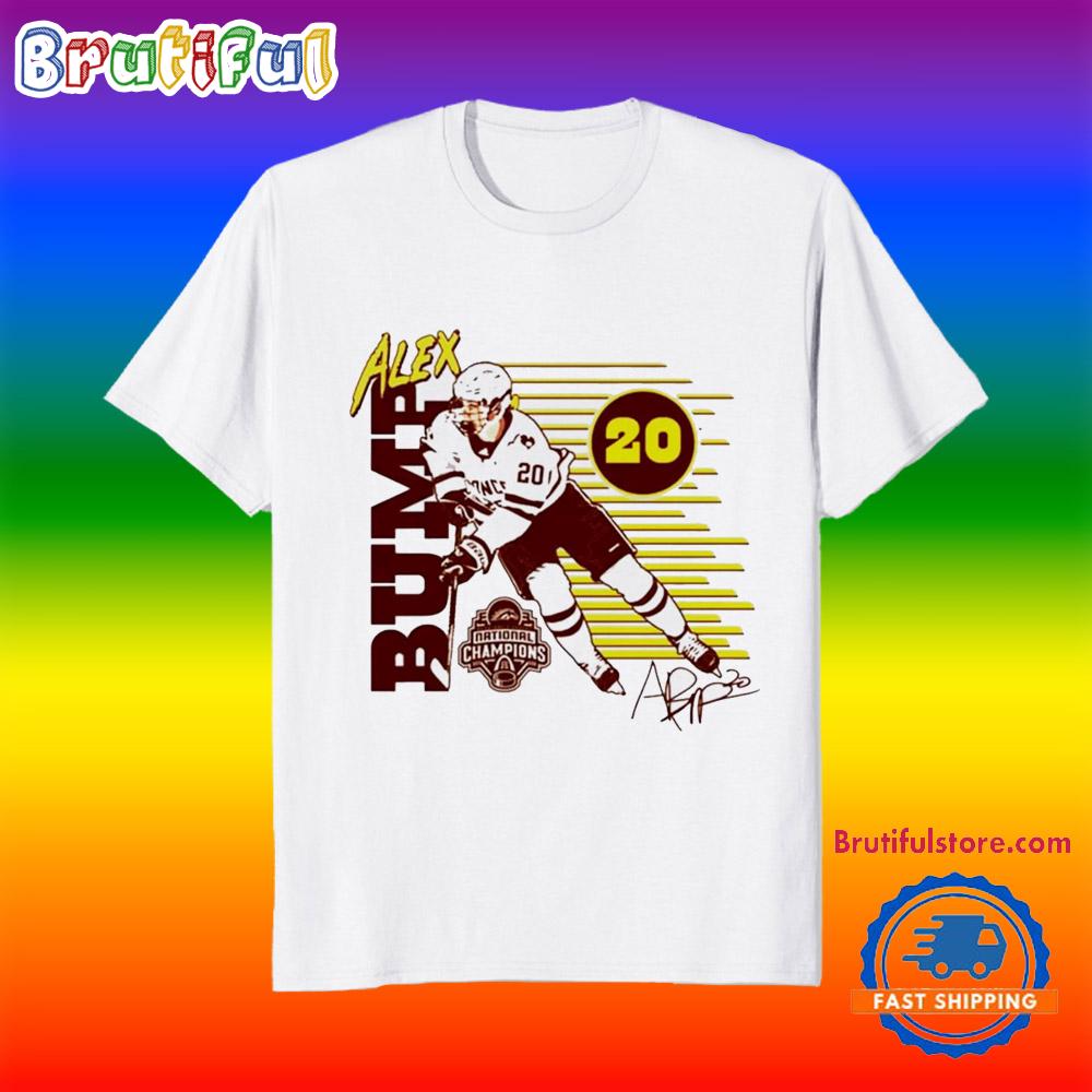 Alex Bump Western Michigan Broncos 2025 National Men’s Hockey Champions Shirts