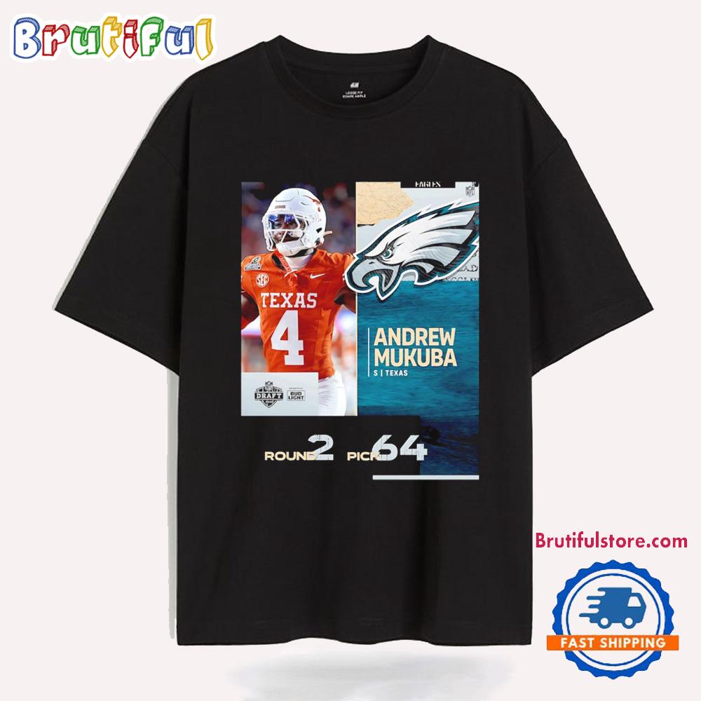 Andrew Mukuba Philadelphia Eagles Pick 2025 Nfl Draft Poster T Shirt
