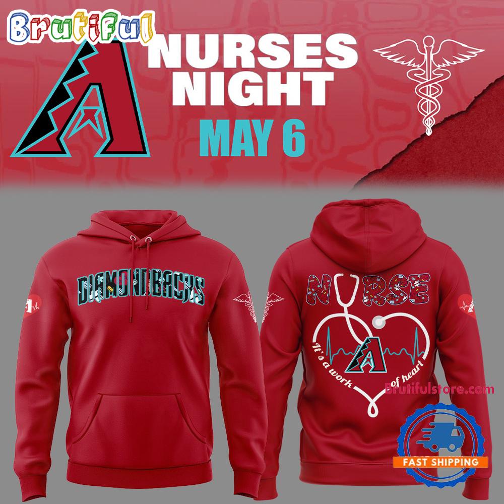 Arizona Diamondbacks NURSES NIGHT Red Hoodie