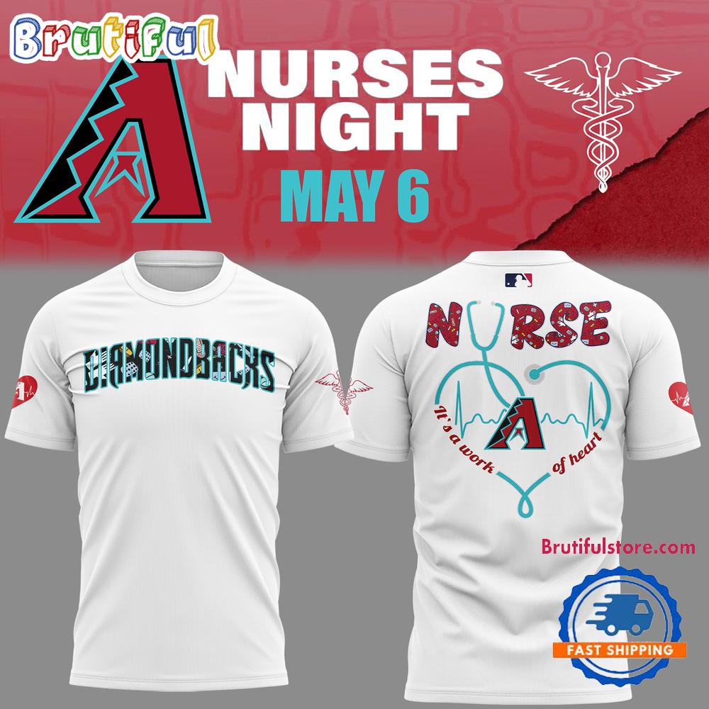 Arizona Diamondbacks NURSES NIGHT White T Shirt
