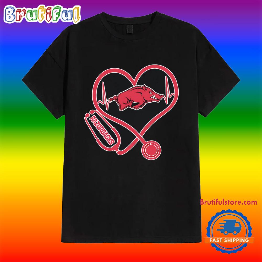 Arkansas Razorbacks Heartbeat Nurses Day 2025 Shirt