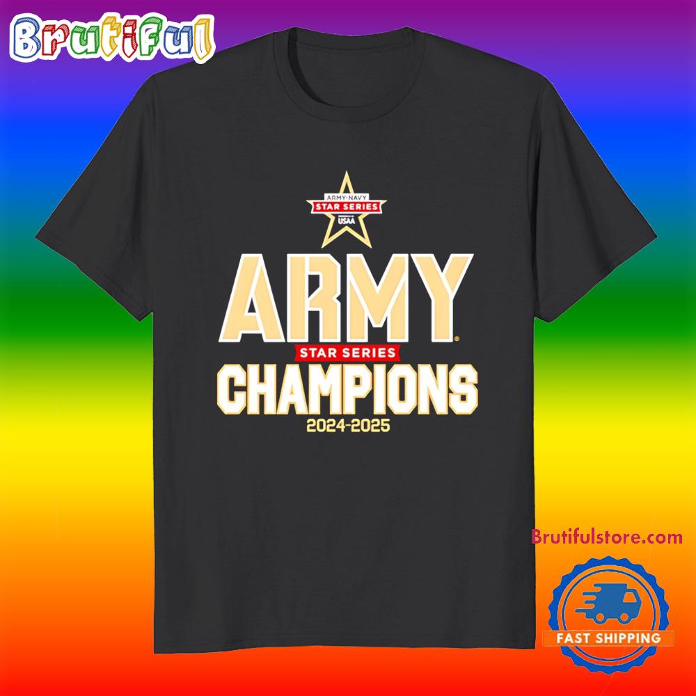 Army Black Knights 2025 Star Series Champions T Shirt