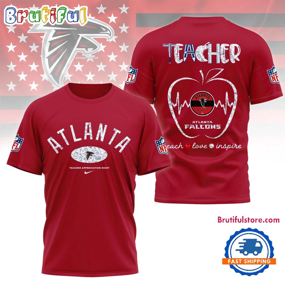 Atlanta Falcons Teacher Appreciation Night 2025 3D Shirt