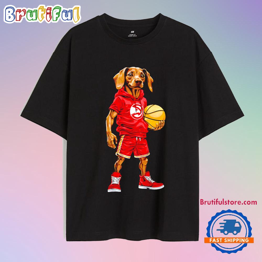 Atlanta Hawks x Dachshund Dogs NBA T Shirt