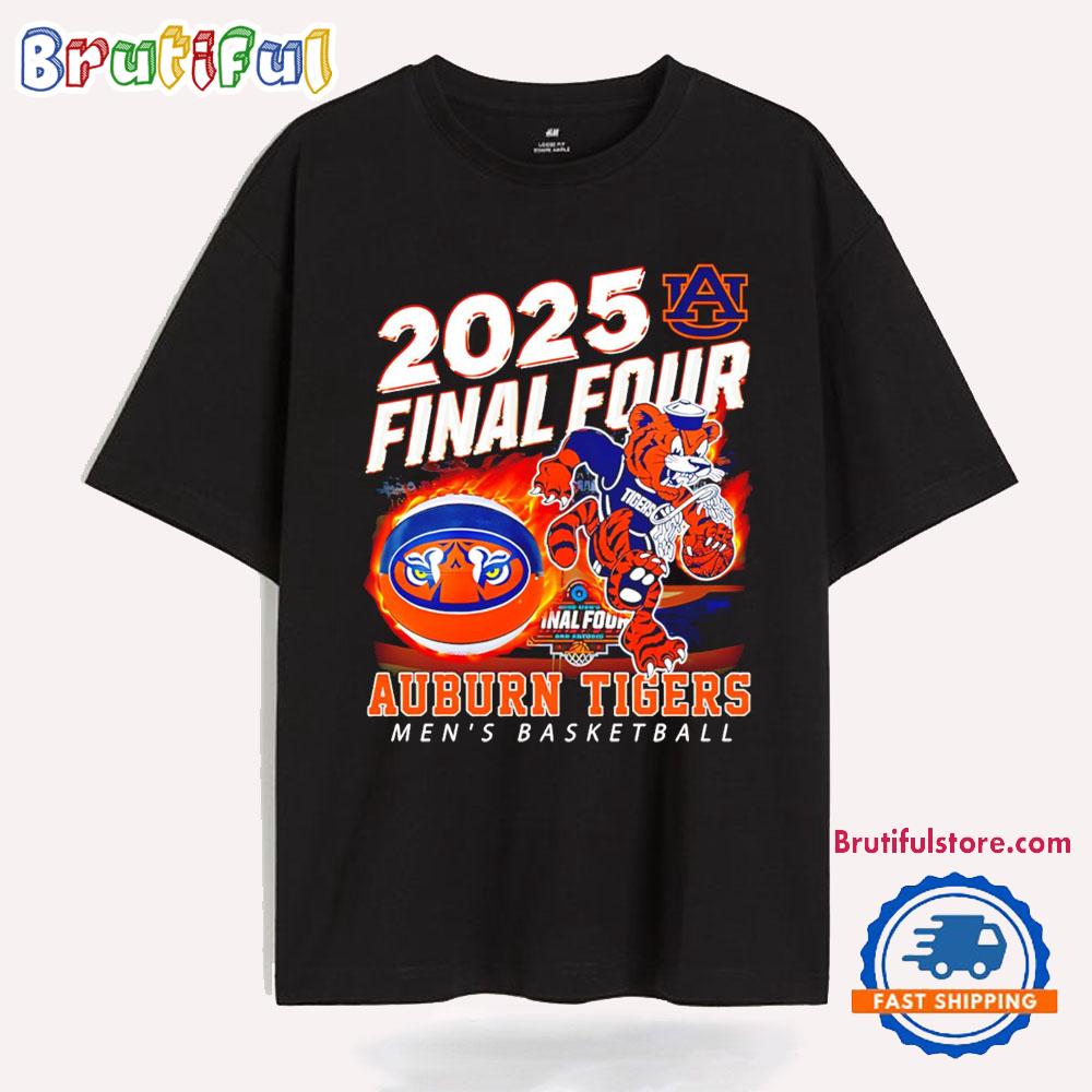 Auburn Tigers Men’s Basketball 2025 Final Four Mascot T Shirt