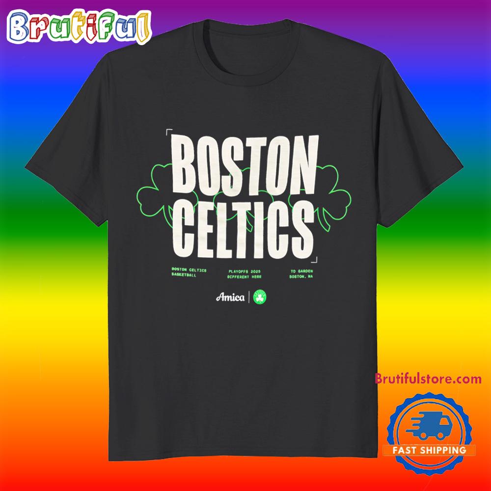 Boston Celtics Playoffs 2025 Different Here Game 1 T Shirt