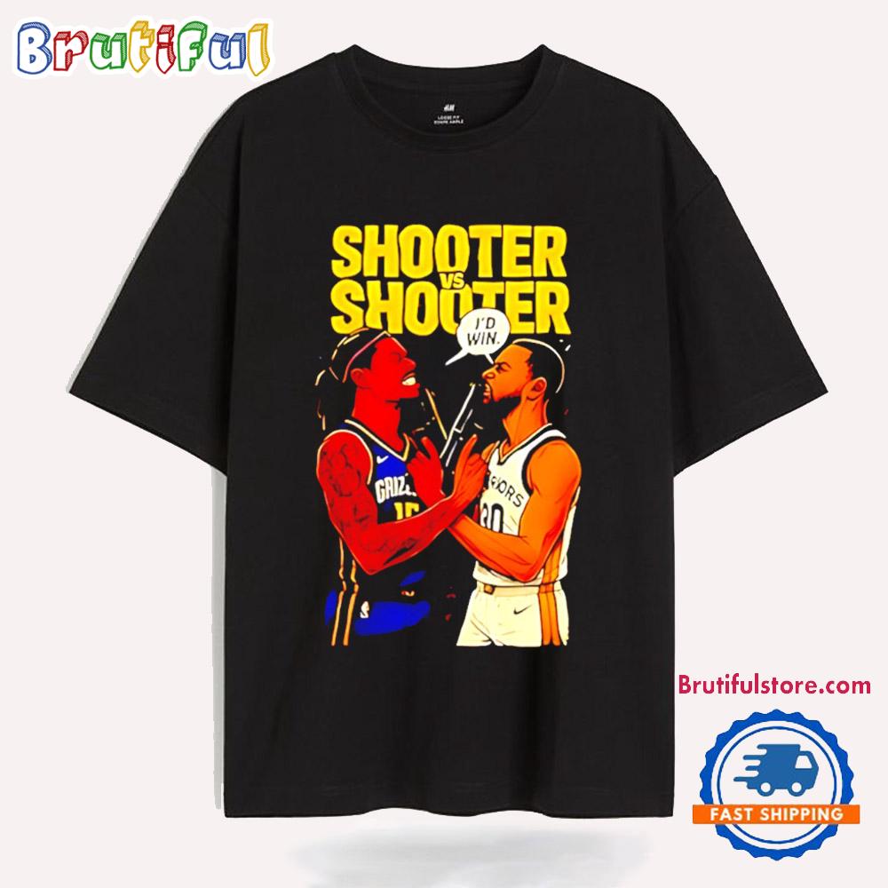Brandon Clarke X Stephen Curry Shooter vs Shooter Cartoon T Shirt