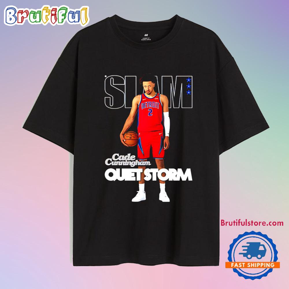 Cade Cunningham Detroit Pistons Quiet Storm Slam T Shirt