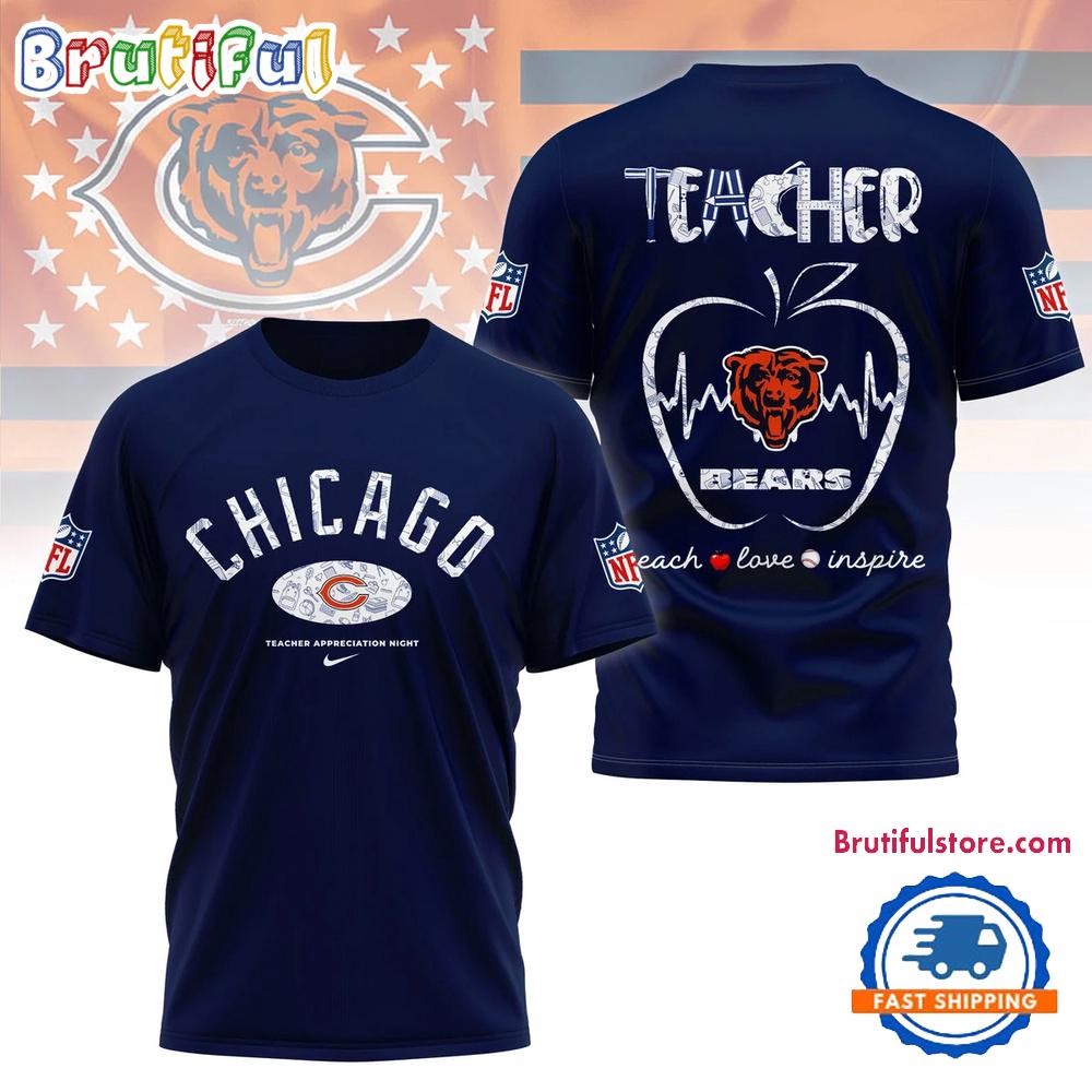 Chicago Bears Teacher Appreciation Night 2025 Limited T Shirt