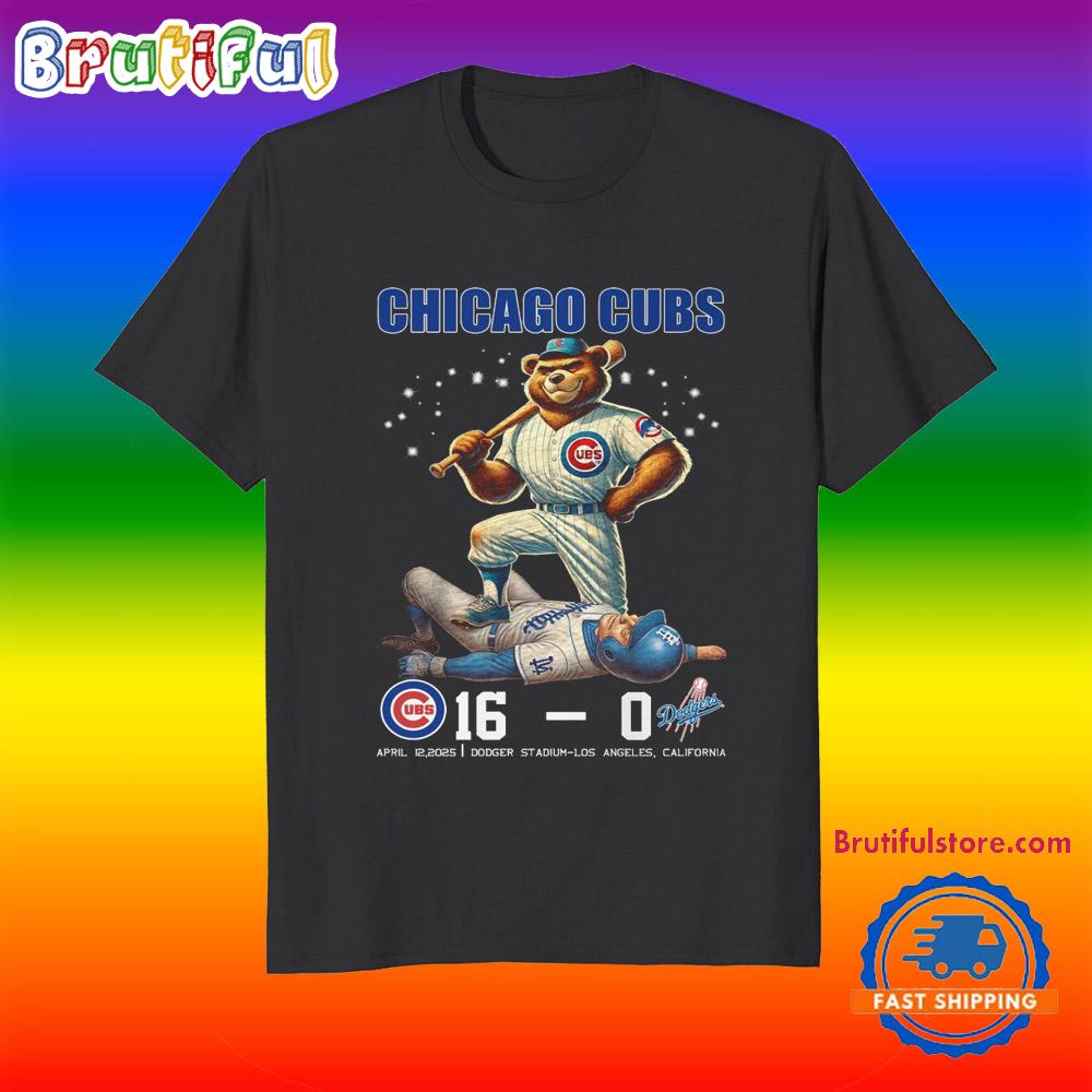 Chicago Cubs 16 0 Score Mascot Winner Shirts