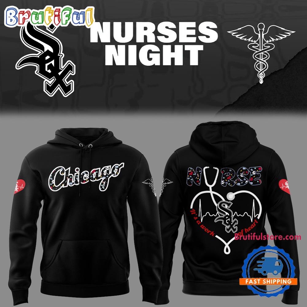 Chicago White Sox NURSES NIGHT 2025 Black Hoodie