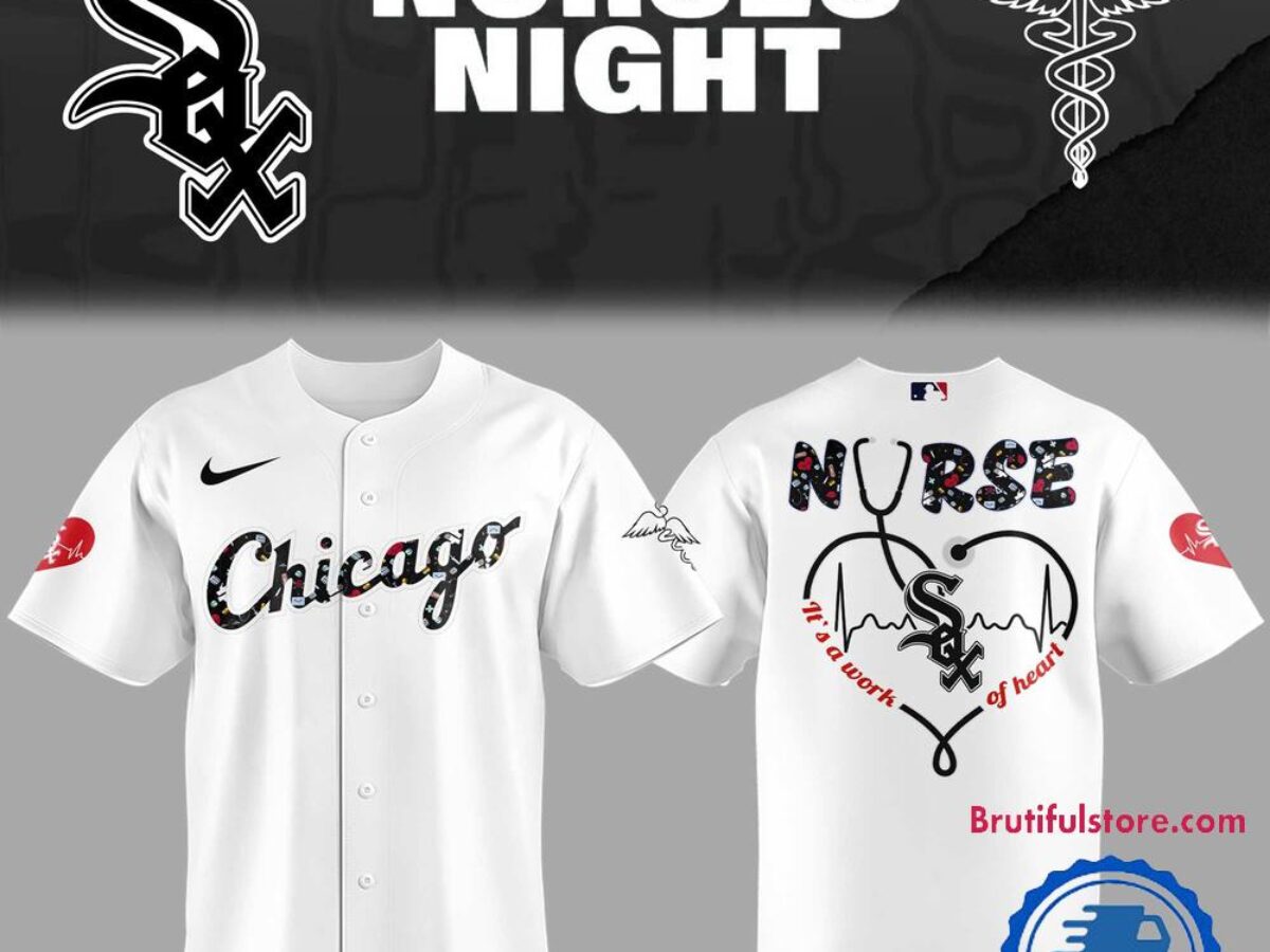 【MLB】Chicago White Sox ベースボールシャツ A-3718 Chicago White Sox NURSES NIGHT 2025 Jersey Shirt