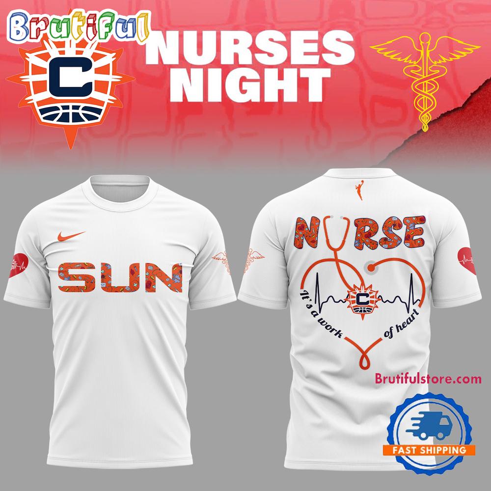 Connecticut Sun WNBA Nurses Night 2025 3D T Shirt