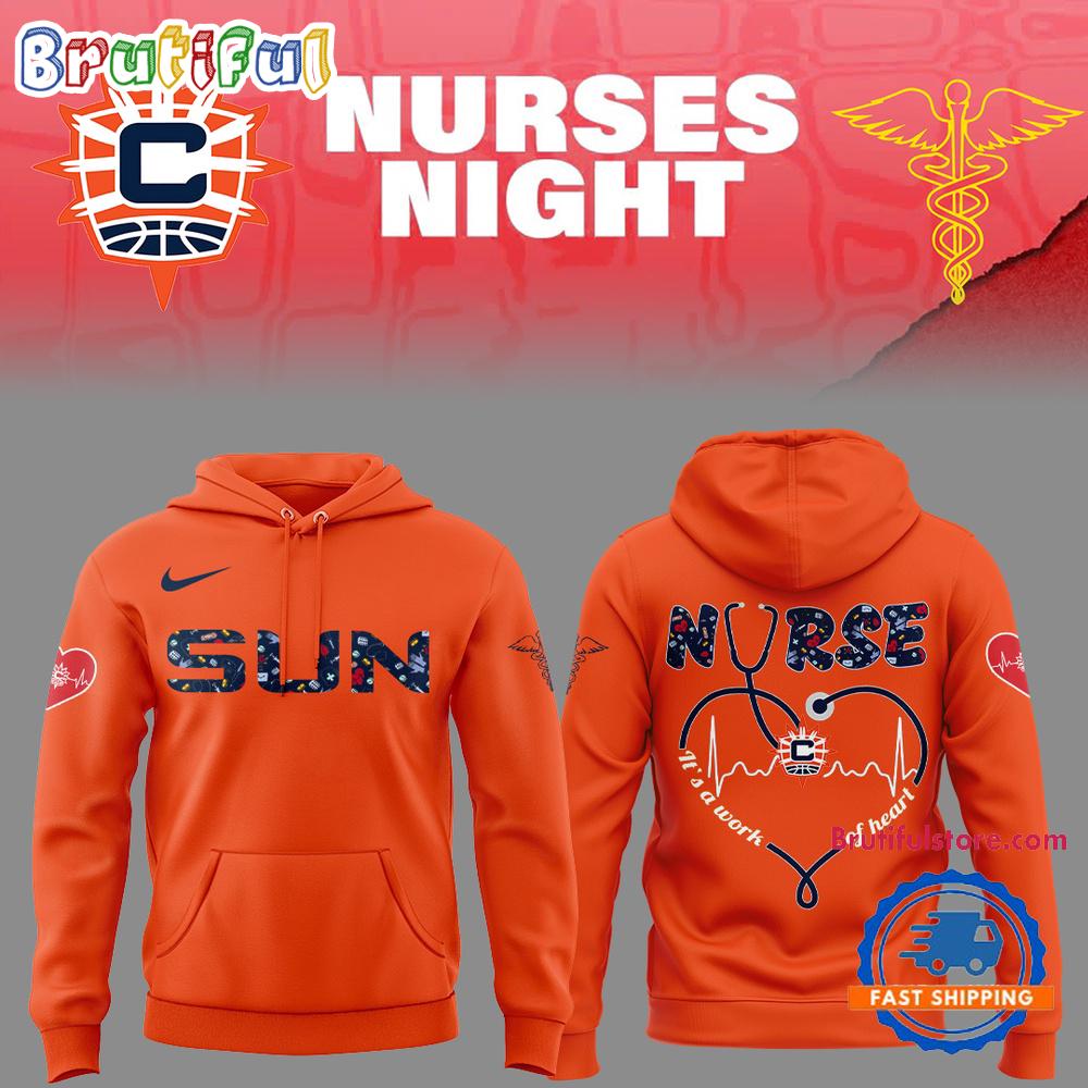 Connecticut Sun WNBA Nurses Night 2025 Hoodie Shirt
