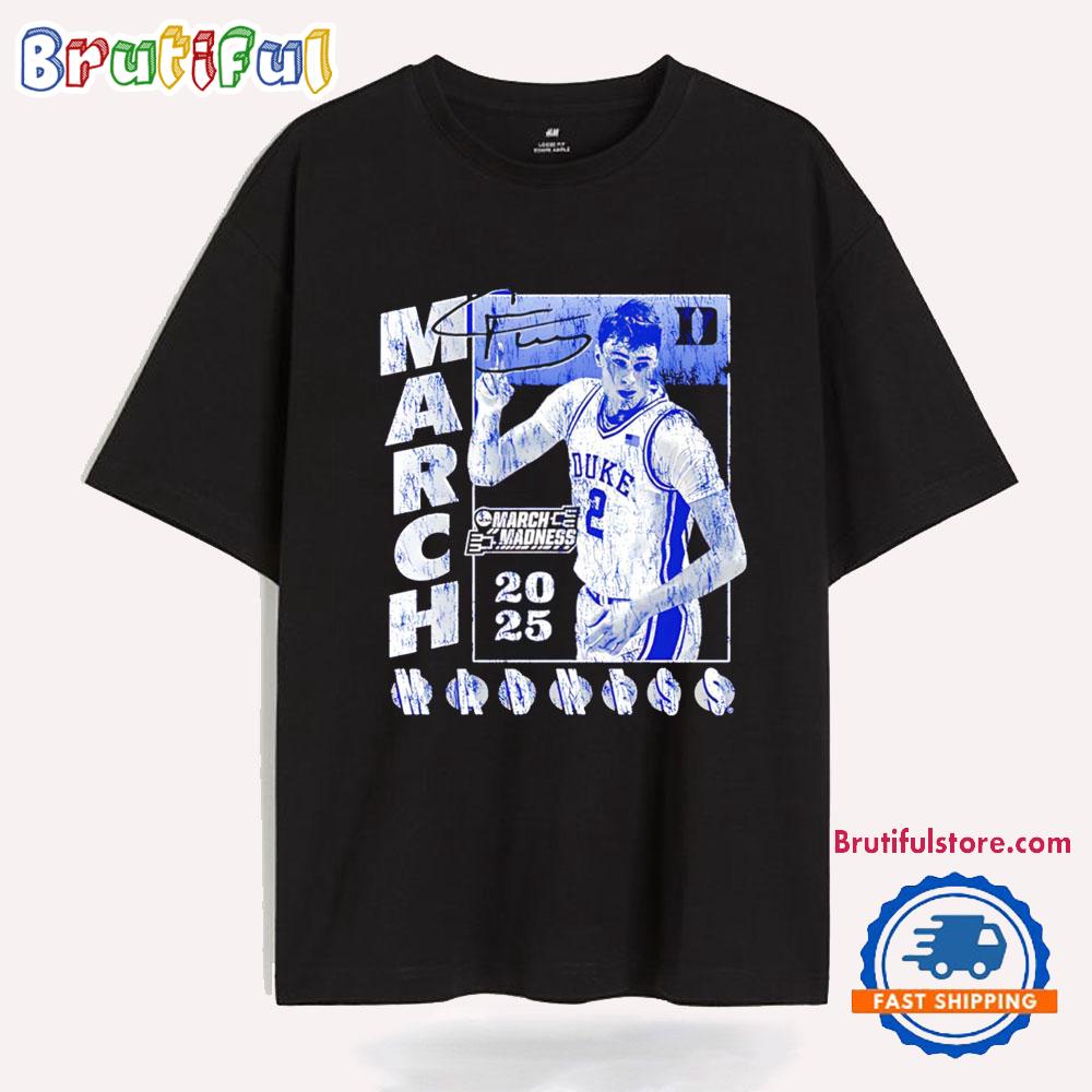 Cooper Flagg Duke Blue Devils Signature Vintage T Shirt