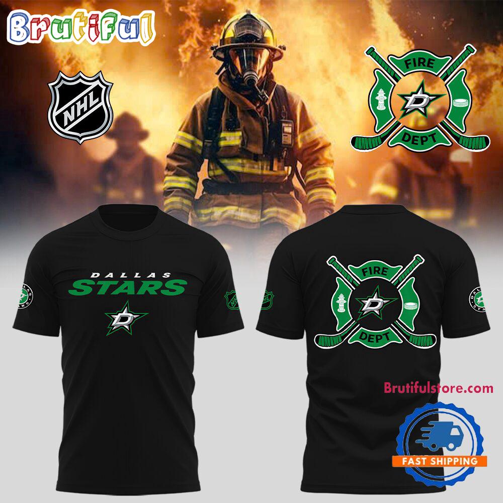 Dallas Stars x Firefighter Appreciation Night T Shirt