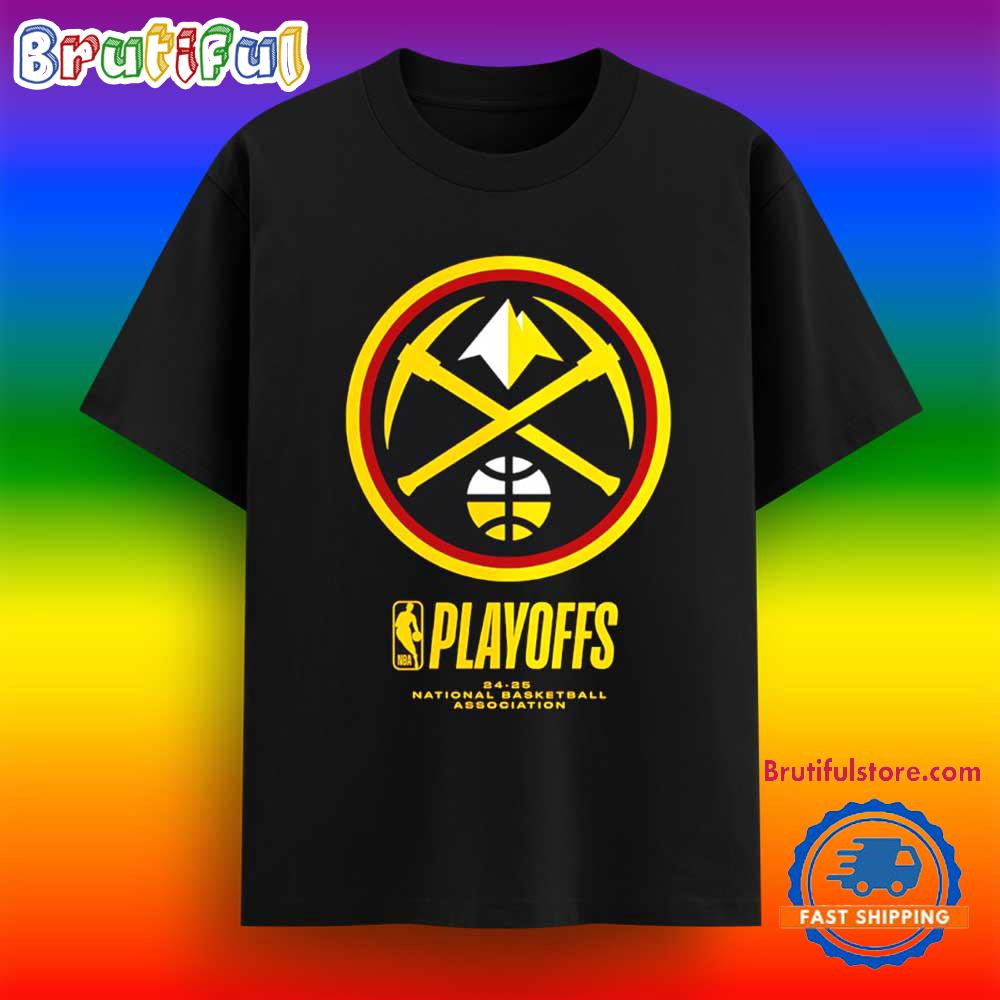 Denver Nuggets 2025 Nba Playoffs Logo T Shirt