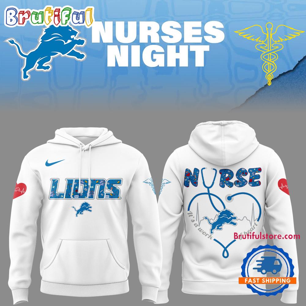 Detroit Lions Nurses Night 2025 Hoodie Shirt