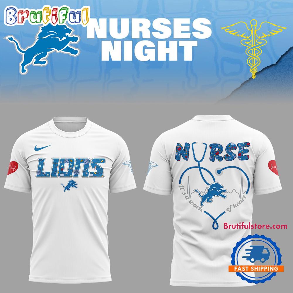 Detroit Lions Nurses Night 2025 T Shirt