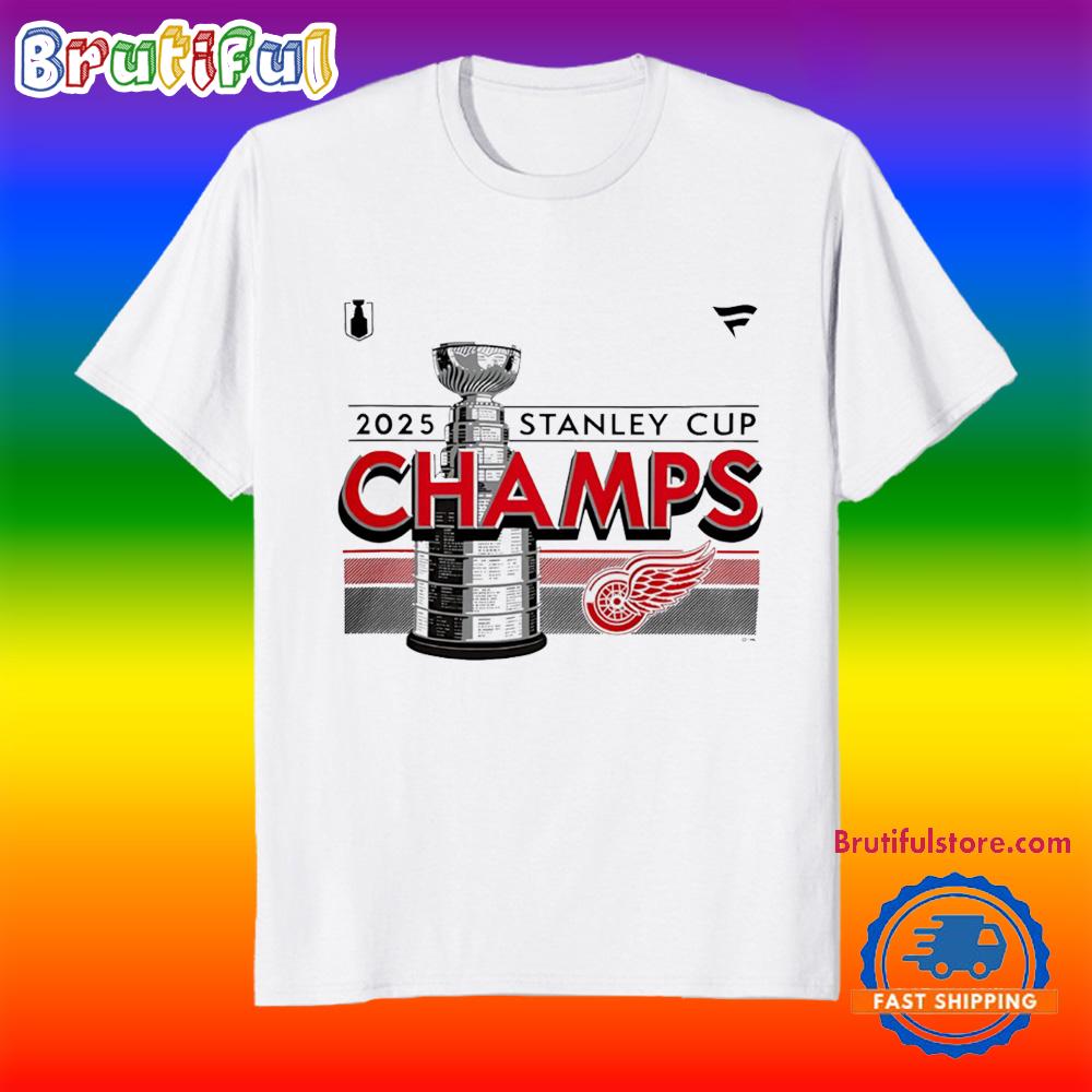 Detroit Red Wings 2025 Stanley Cup Champions Locker Room T Shirt