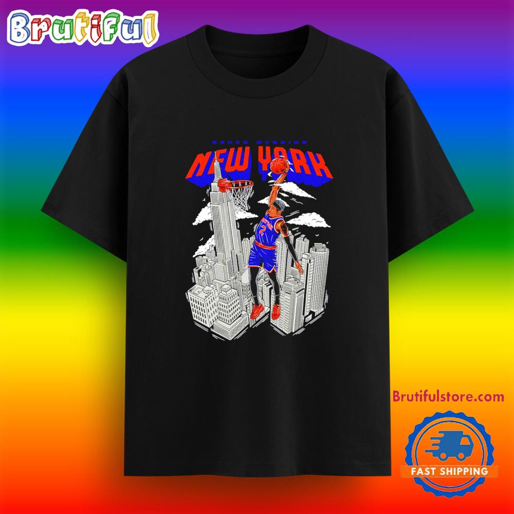 Deuce Mcbride New York Knicks Jump Shot Skyline Shirt