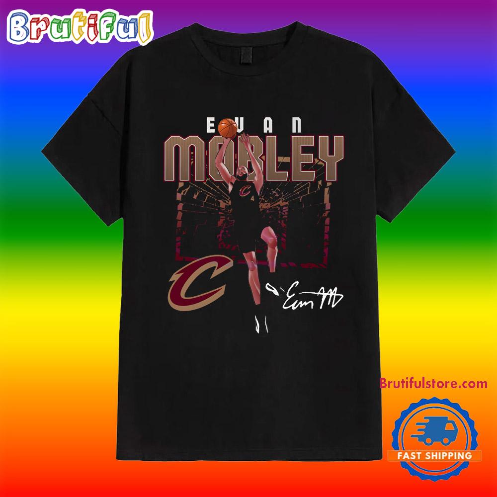 Evan Mobley Cleveland Cavaliers Shattered Signature T Shirt