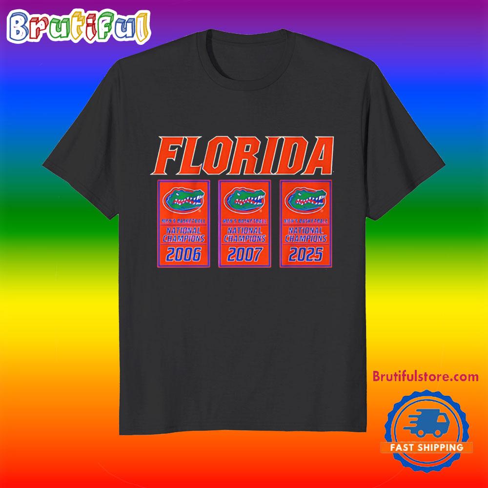 Florida Gators 2025 NCAA Champions Banners T Shirt
