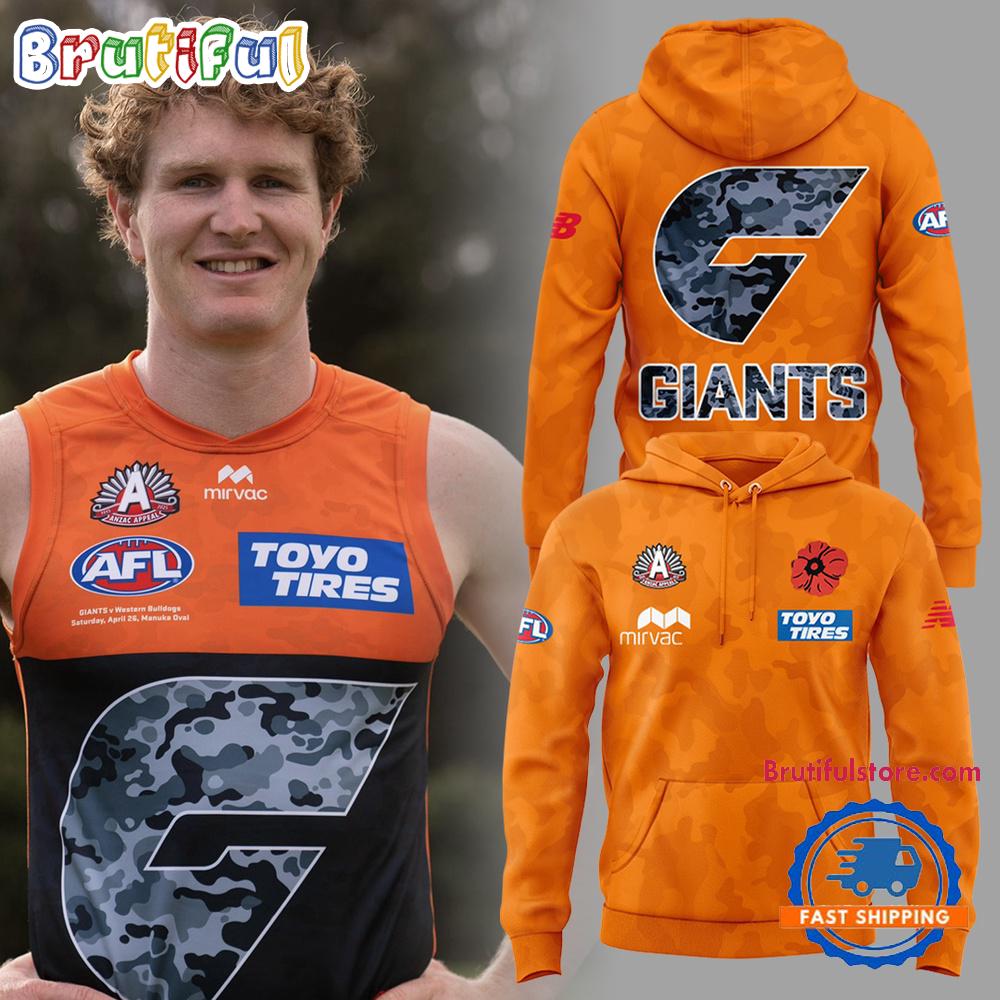Greater Western Sydney Giants Anzac Day 2025 3D Print Hoodie Shirt