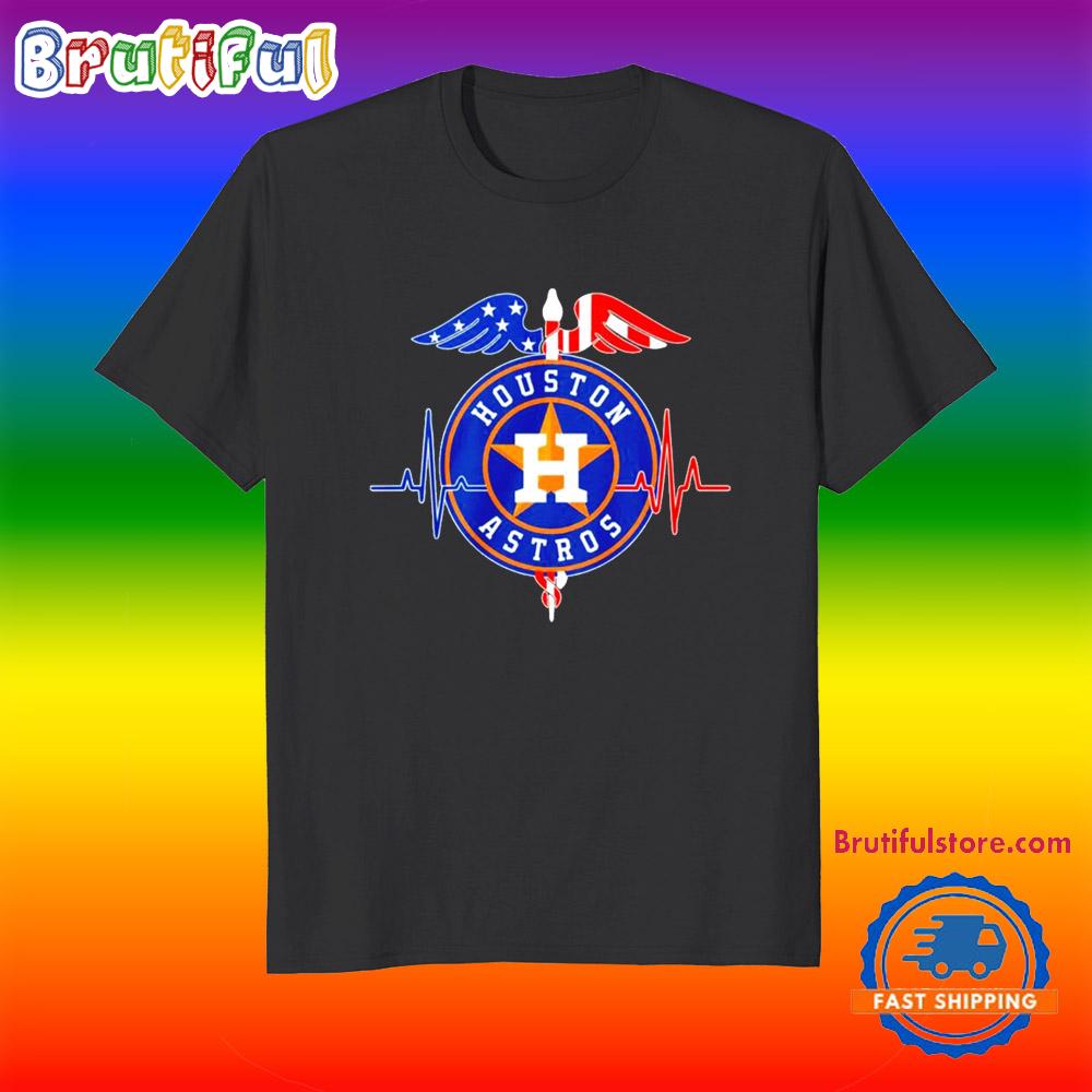 Healthcare Houston Astros Heart Beat T Shirt
